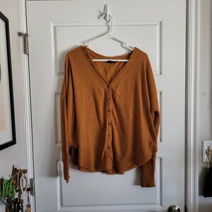 Urban Outfitters Waffle Button Up